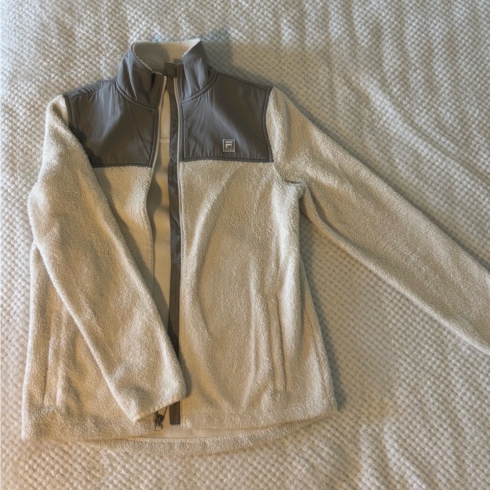 Fila Cream and Gray Ski Jacket